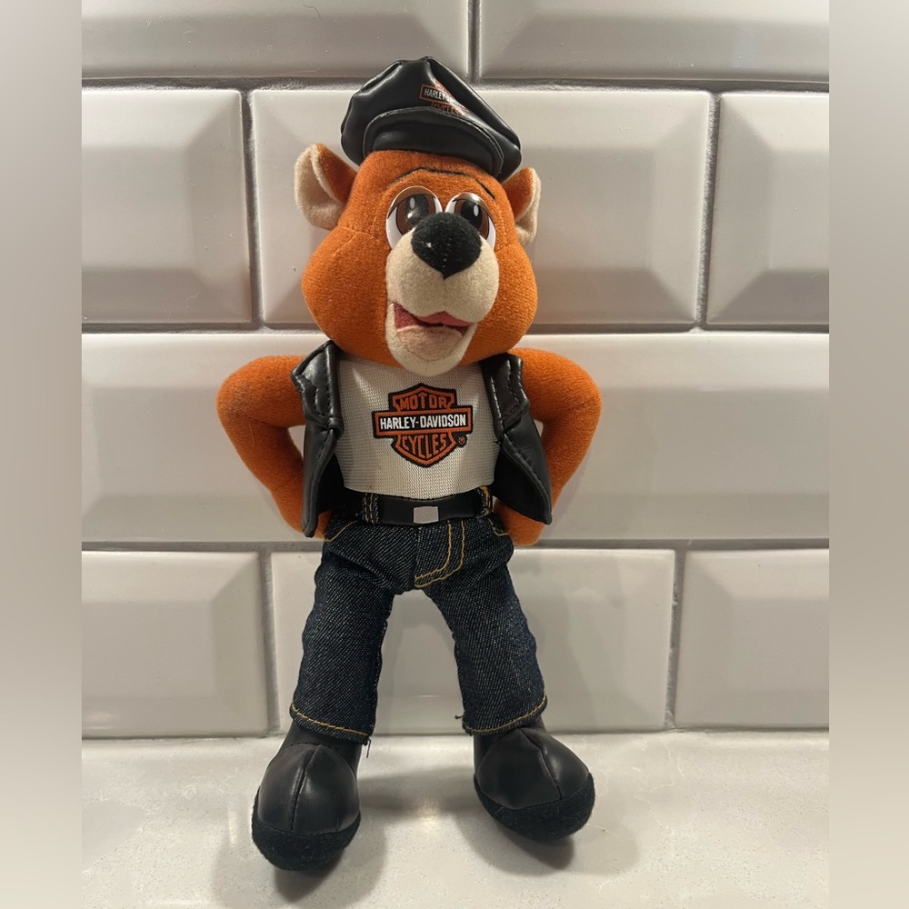 Harley-Davidson Bear Plush Stuffed Animal. Vintage HD.